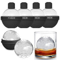 Eco-Friendly Silicone Ice Ball Molds for Whiskey - Set of 4